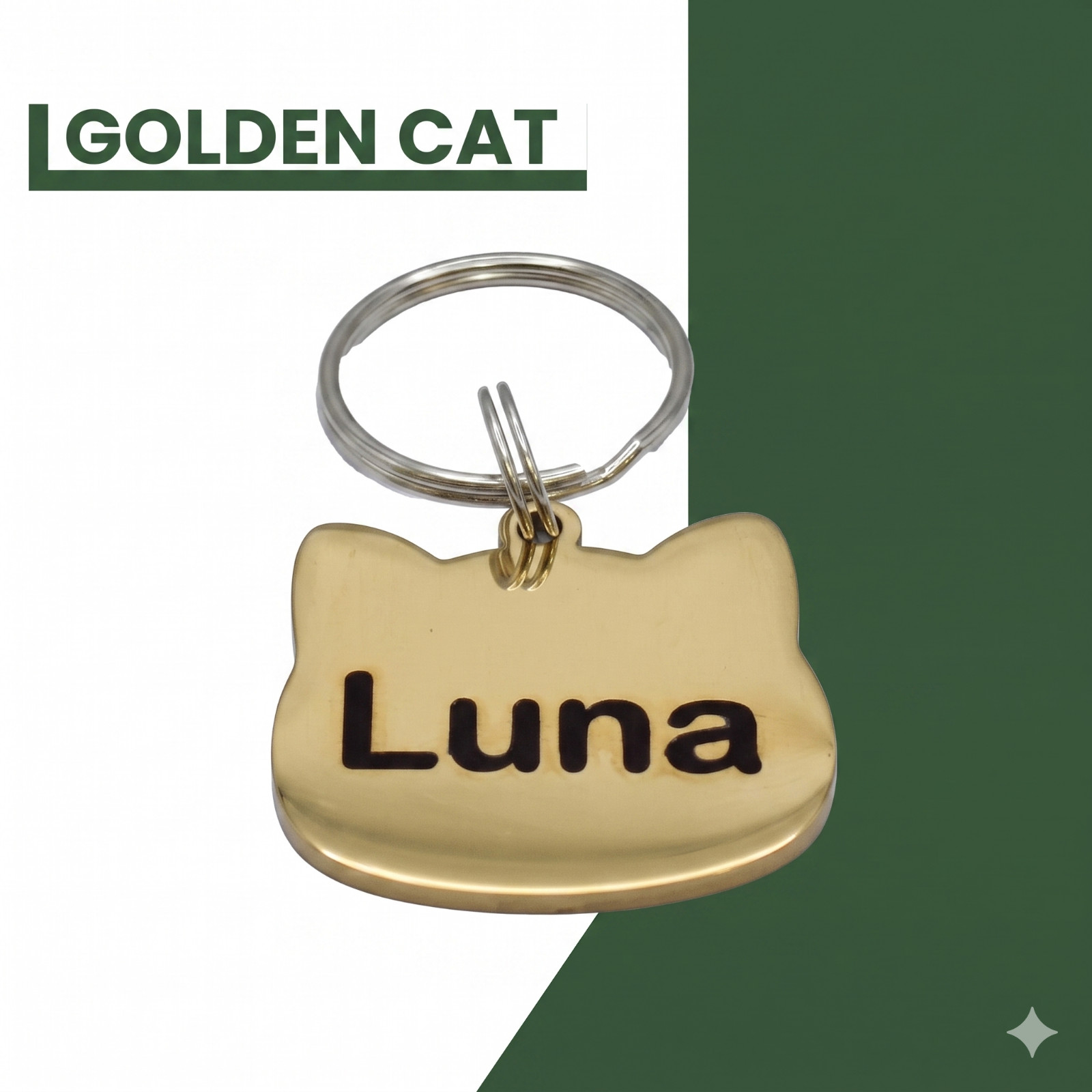 CUSTOM Deep Engraved Pet CAT ID Stainless Steel DOG ID Tag Lifetime Warranty *