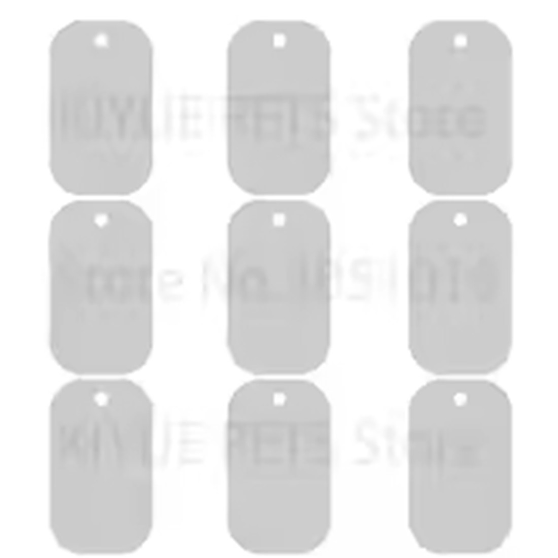 100Pcs Custom Engraved Dog ID Tags Personalized Aluminum Pet Name Phone Tag Bulk