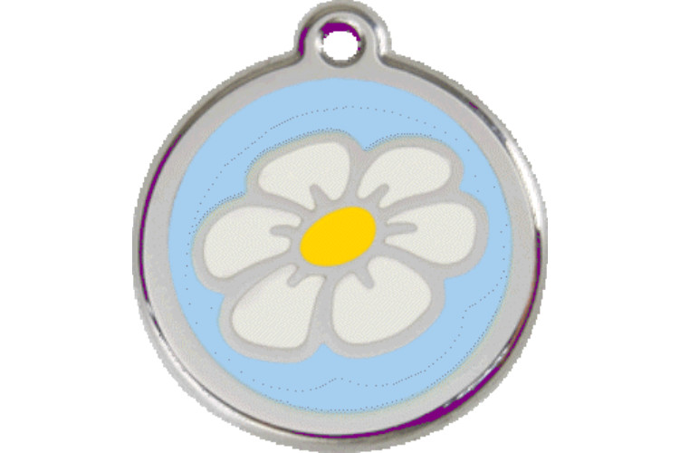 Red Dingo Dog Cat ID Pet Tag Engraved Free Shipping Life Guar Made USA Daisy