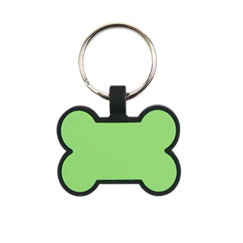 Personalized Bone Silicone Dog Tag Engraved Custom Pet Tags Pet ID Card for Dog