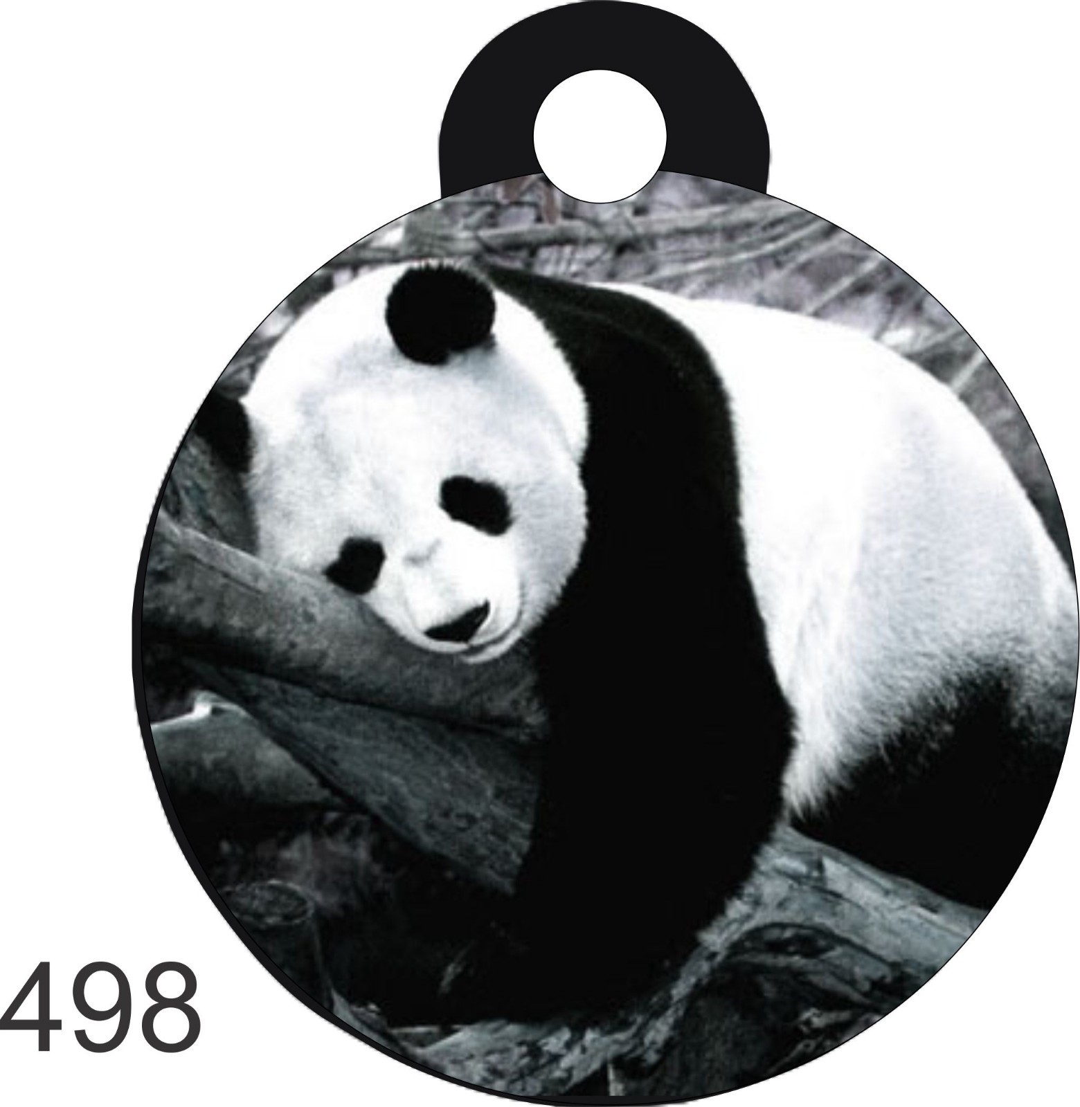 Pet Tags Personalized Pet ID tag Dog and Cat ROUND Tags Panda tag Made In USA