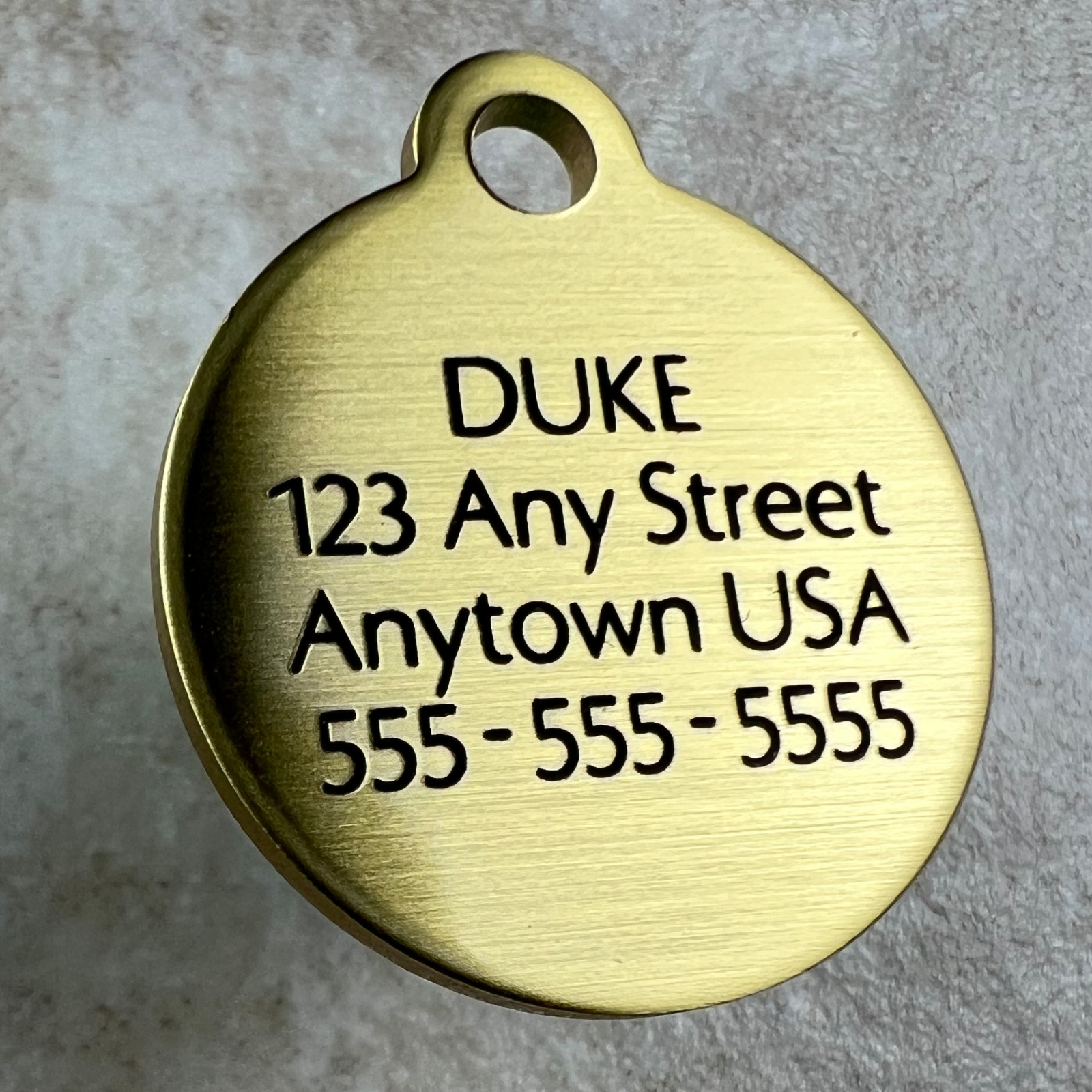 Custom Engraved Dog Tags Personalized Dog Collar PET TAGS Engraved SMALL BRASS