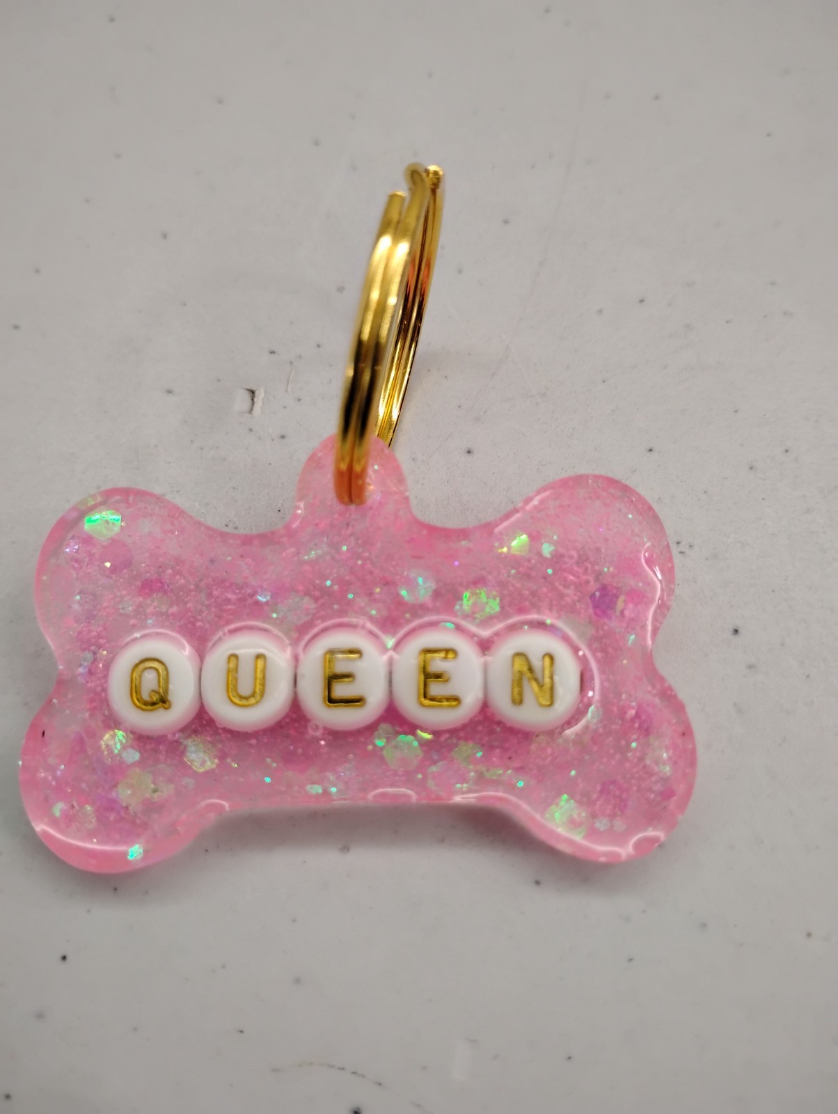 Resin Dog Name Tags Personalized Pet Tag for Small Dogs & Cats