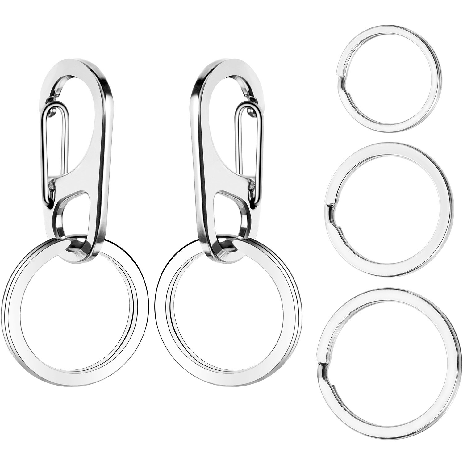 3 Sets Dog Tag Clip ID Tag Holder Rings for Dogs Cats Collars Harnesses