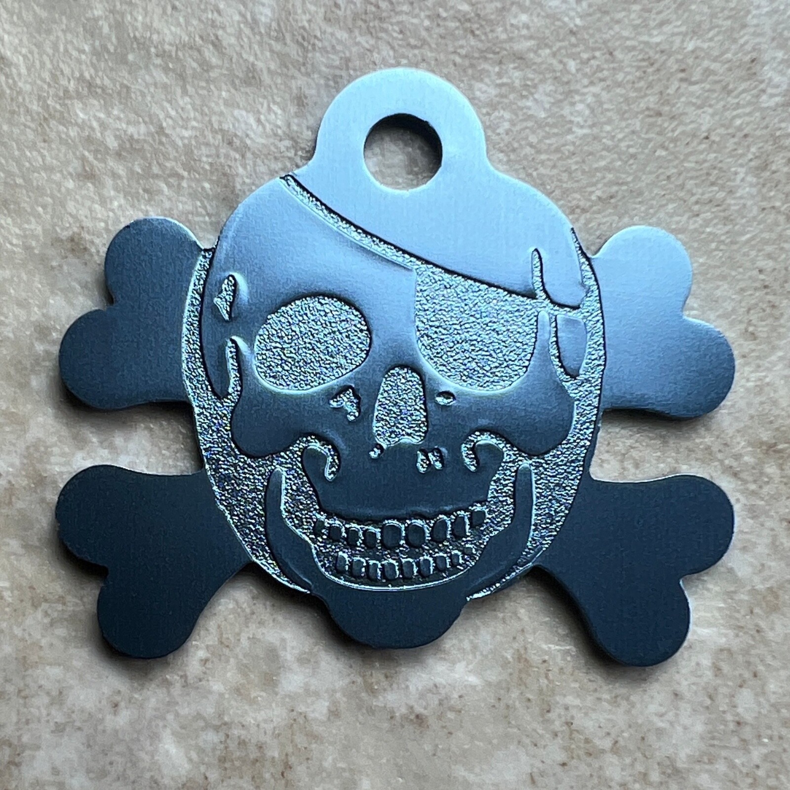 Custom Engraved Dog Tags Personalized Dog Collar Pet Tags Engraved PIRATE COLORS