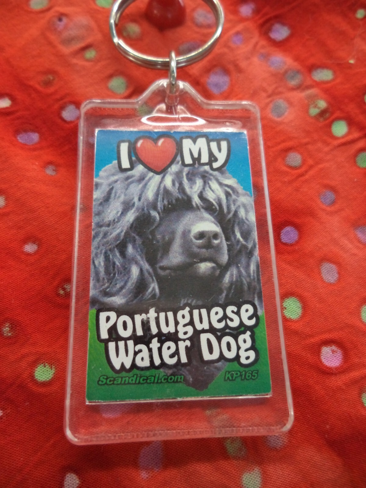 SCANDIAL PET KEY CHAINS – DOUBLE SIDED – I LOVE MY __DOG__ YOU PICK BREED! #3