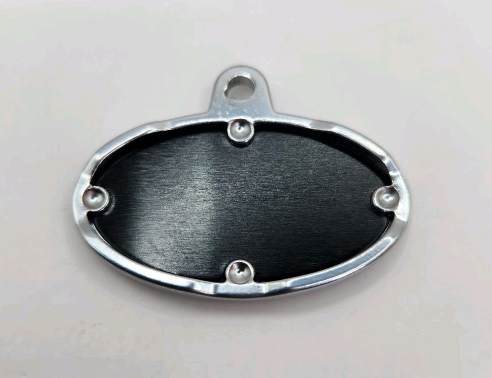 Dog Tag Works Custom Football Shaped Engravable New Pet Collar Charm Keychain