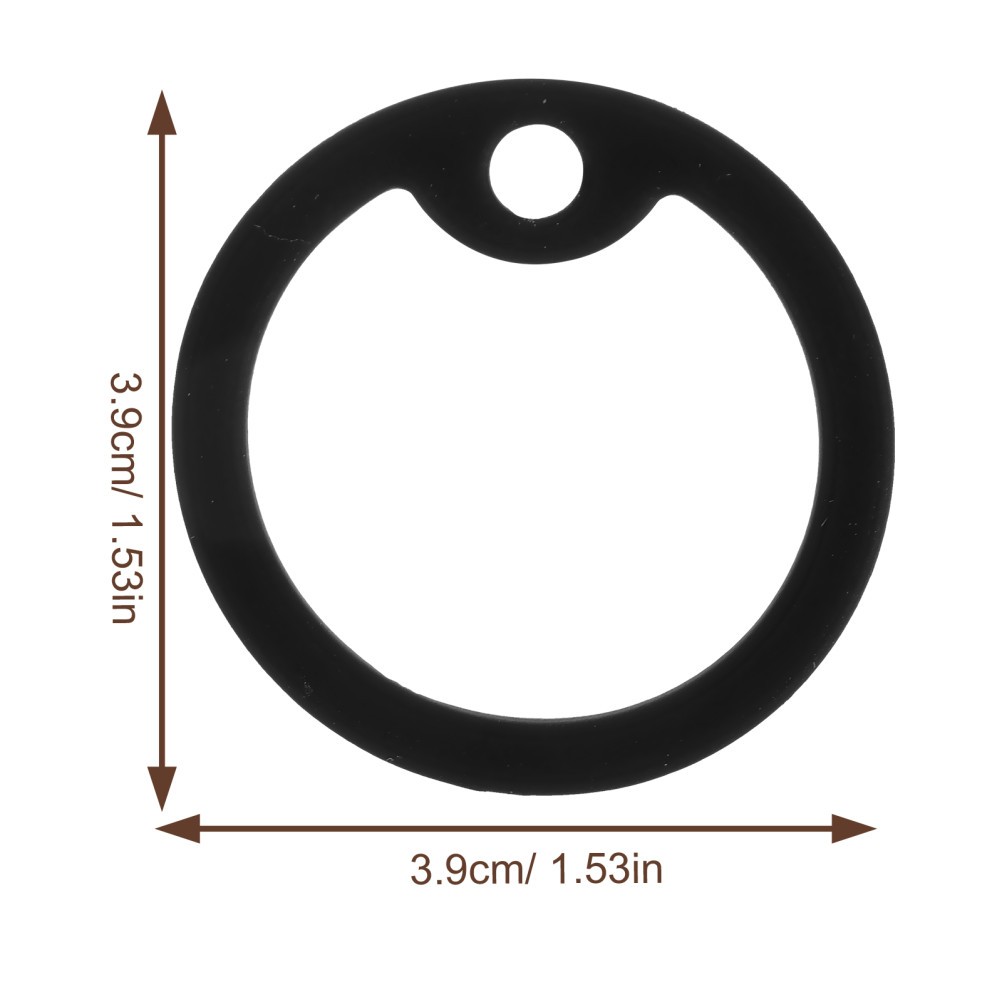 15Pcs Black Silicone Dog Tag Rings Durable Silencers to Mute Metal Tag Clanking