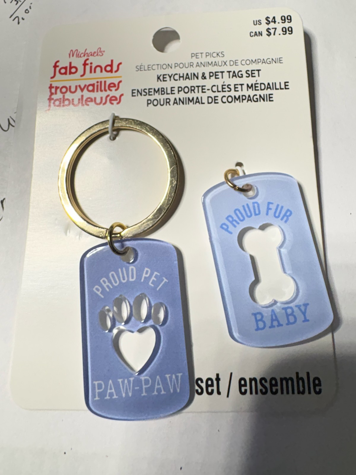 PROUD PET PAW PAW & PROUD PET FUR BABY KEY CHAIN