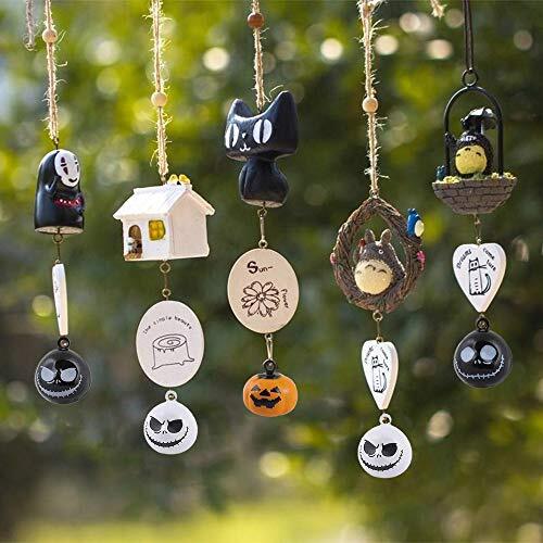 Kiddale 12Pcs Pumpkin Bells Halloween Ghost Skull Bells Pet Collar Charm Bells