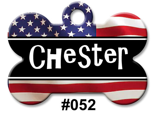Personalized Pet Name ID Tags for Dog, Custom Double Sided Cool BONE Shape LOOK!