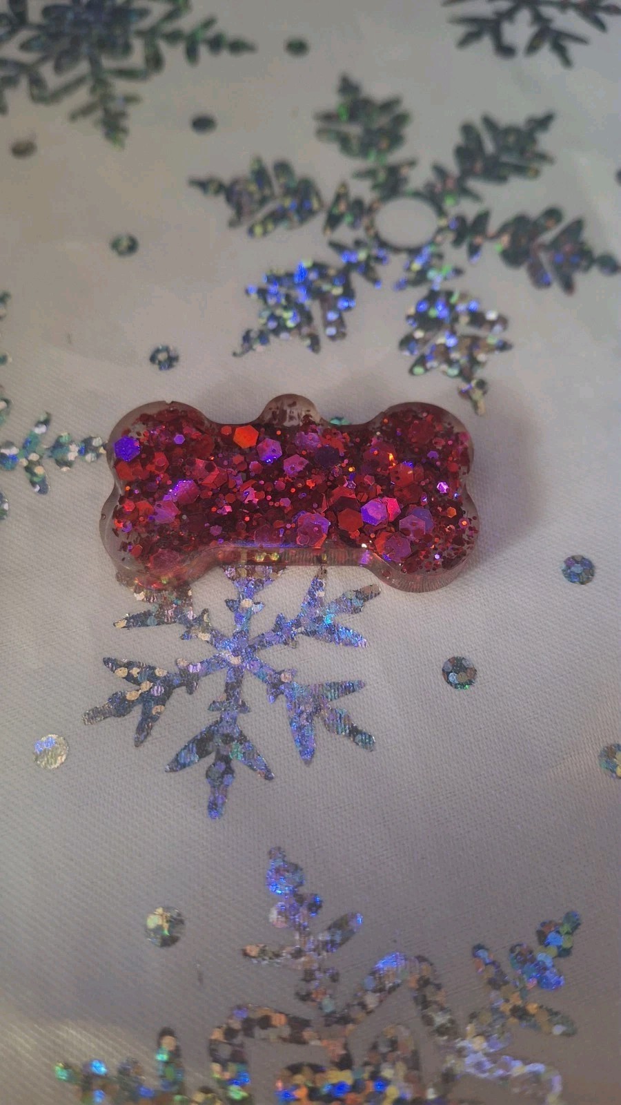 Resin Tag Dog Pink Fucsia