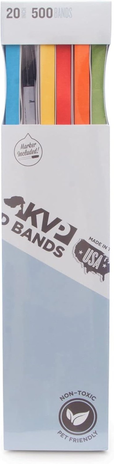 Mixed Color Pet ID Bands, 500 Count, 20 Inch