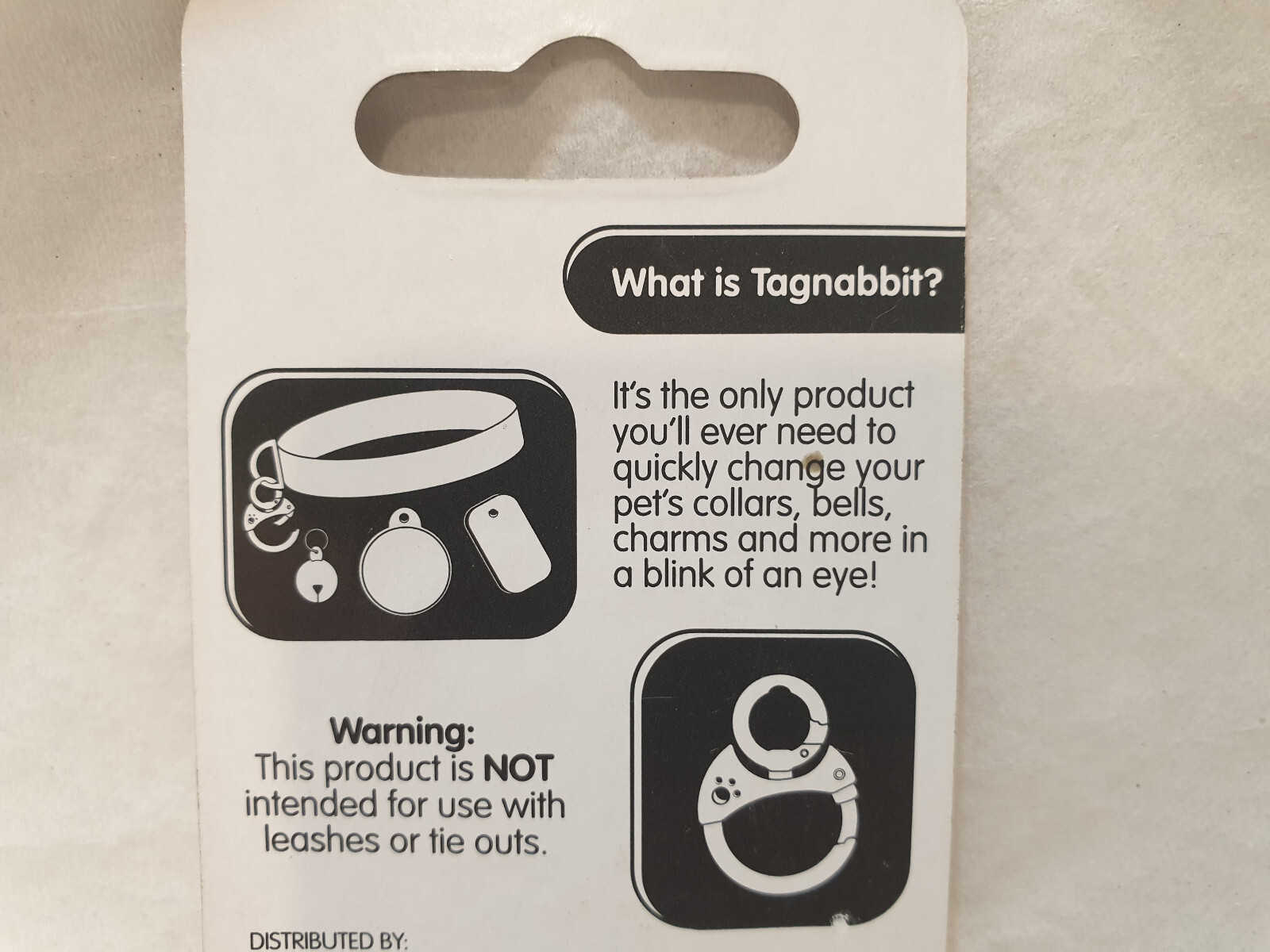 Petmate Tagnabbit Quick Release Pet Ring for Dog Tags Cat Collar Bells ID – NEW