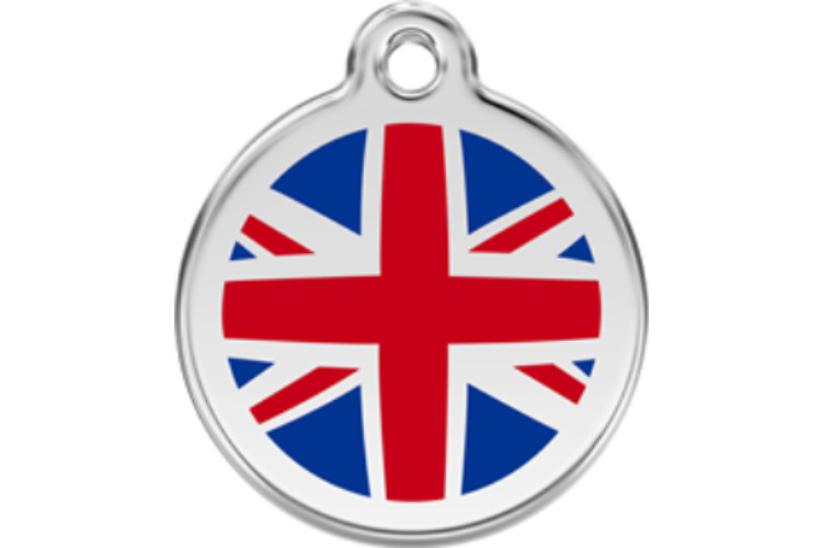 UK British Dog Cat Pet ID Tag Charm Personalized Red Dingo Lifetime Guarantee