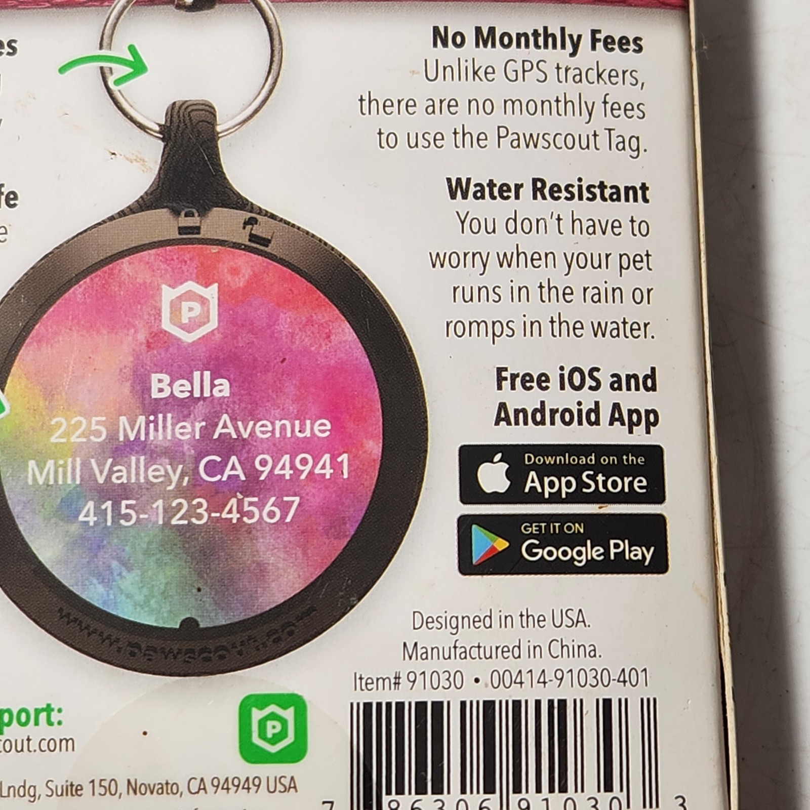 Pawscout Bluetooth Community Pet Finder Tag Walk Diary, Cats or Dogs Digital