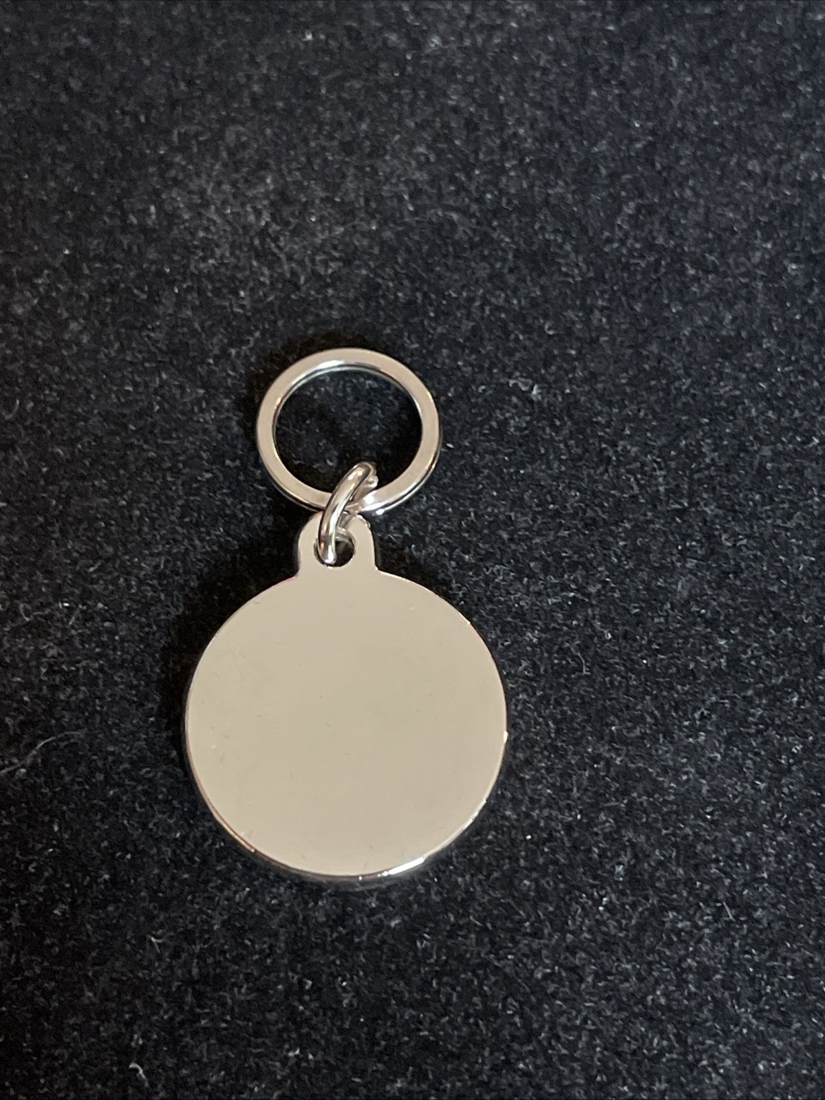 New blue paw print pet ID tag engraveable