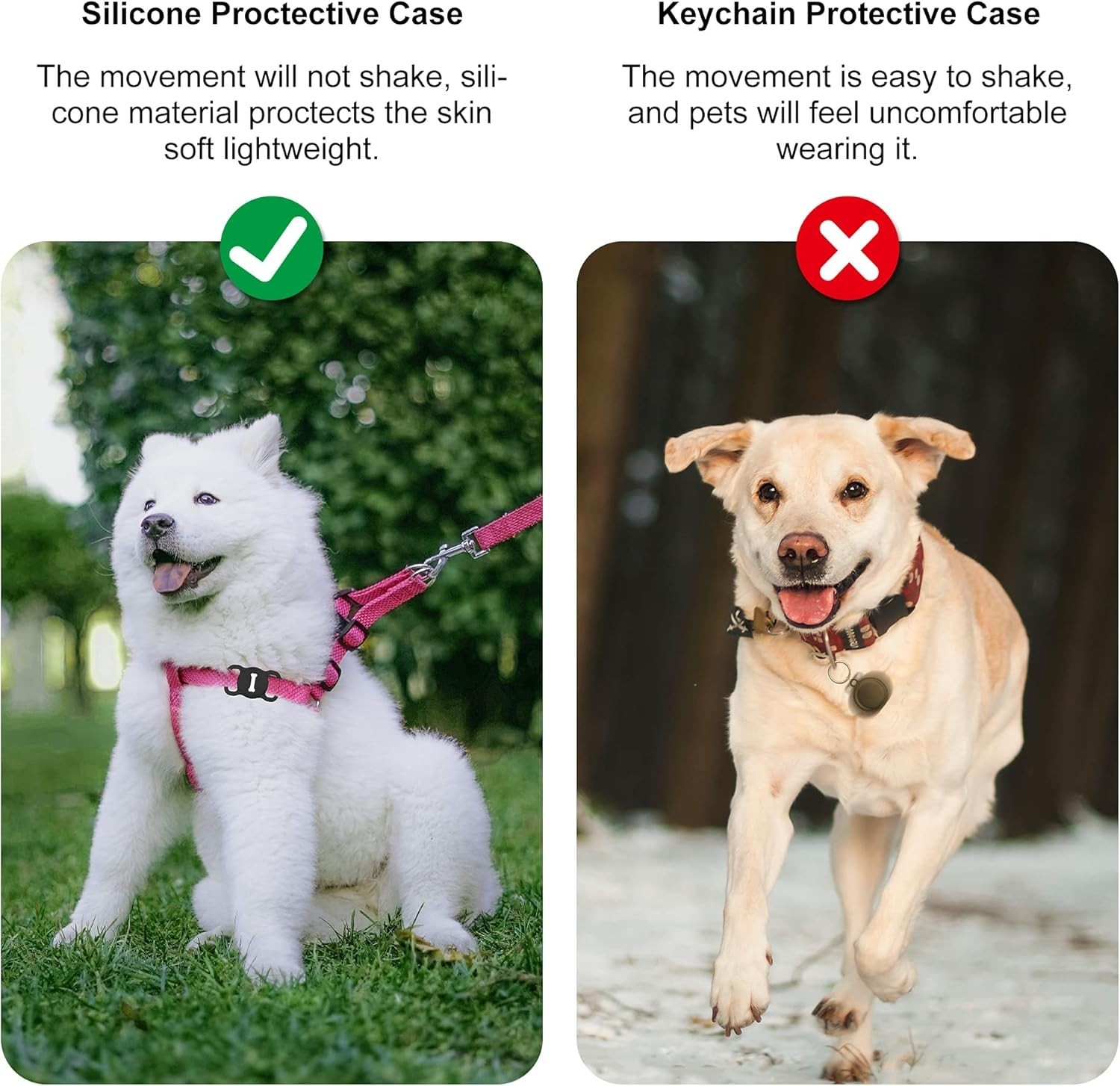 For Airtag Dog Collar Holder (1St & 2Nd Generation) Air Tag Protective Cat Airta
