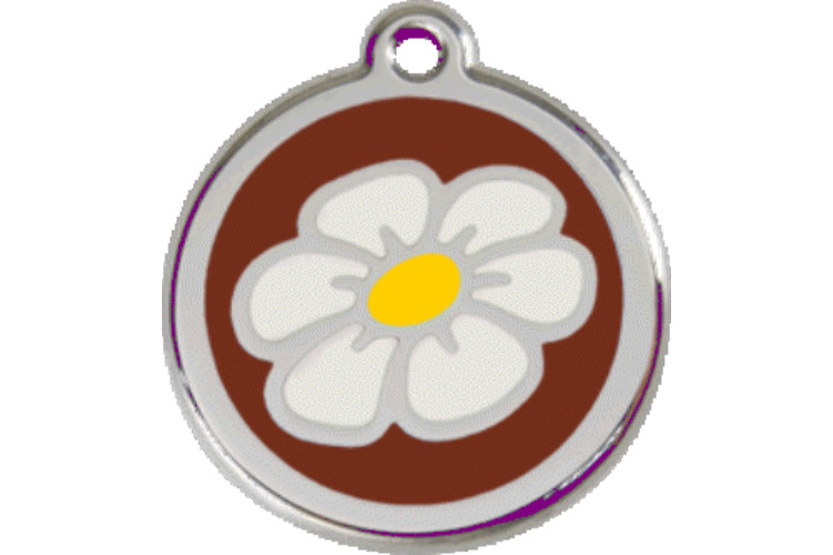Red Dingo Dog Cat ID Pet Tag Engraved Free Shipping Life Guar Made USA Daisy