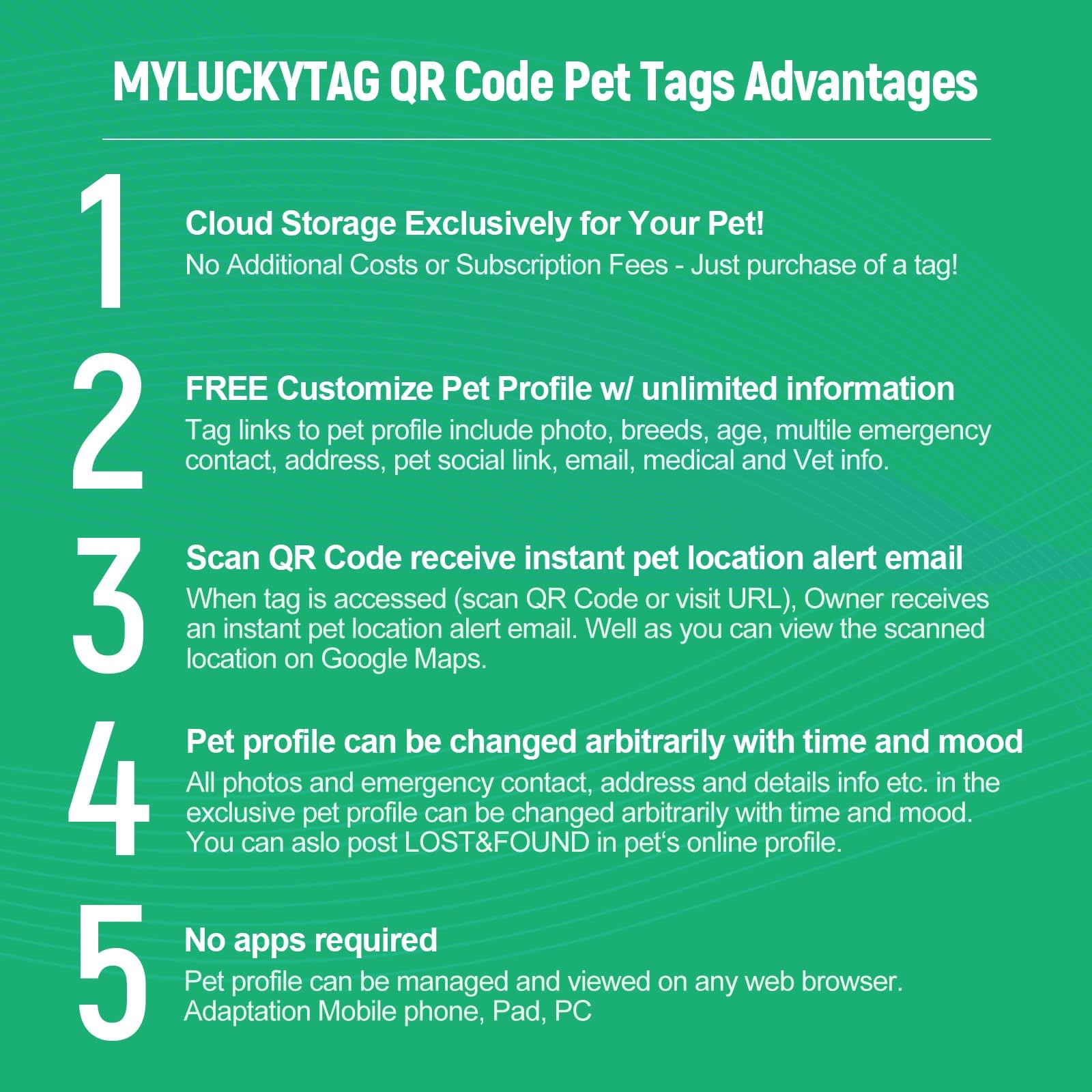 Stainless Steel QR Code Dog Tags – Scan QR for Instant Pet Location Alerts