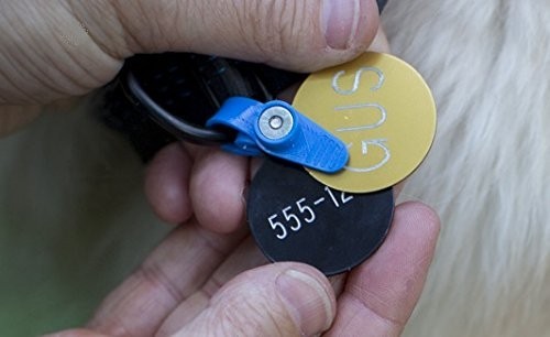 Dog Tag Silencer Connector Silences Tag Jingle One Size Collar Attachment for