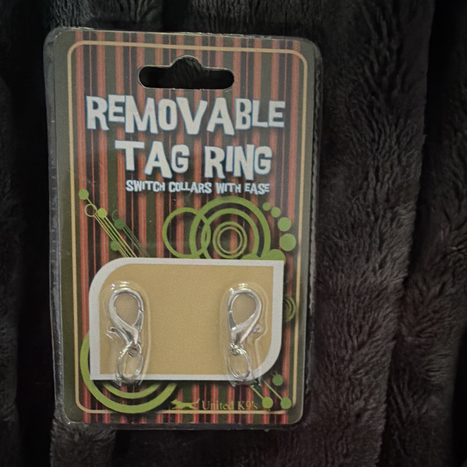 Removable Tag Ring Pet Collar