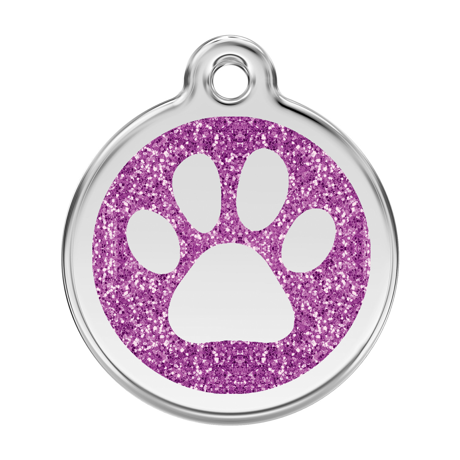 Dog Cat Pet – Red Dingo – Dog ID Tag Charm – Lifetime Guarantee – Glitter Paw