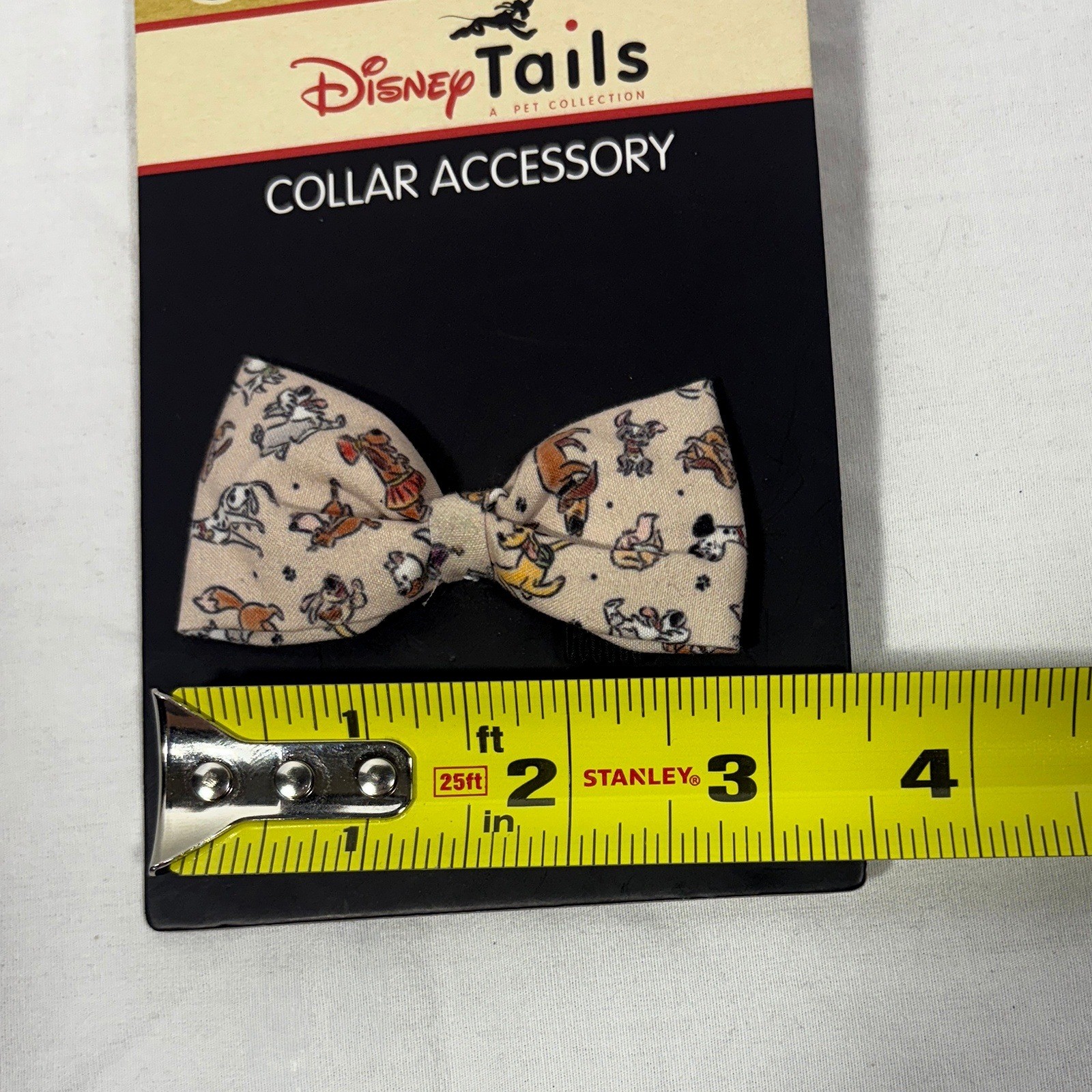 Disney Tails Pet Collar Accessory Bow Tie Disney Dogs Pattern Cute Pet Charm NEW