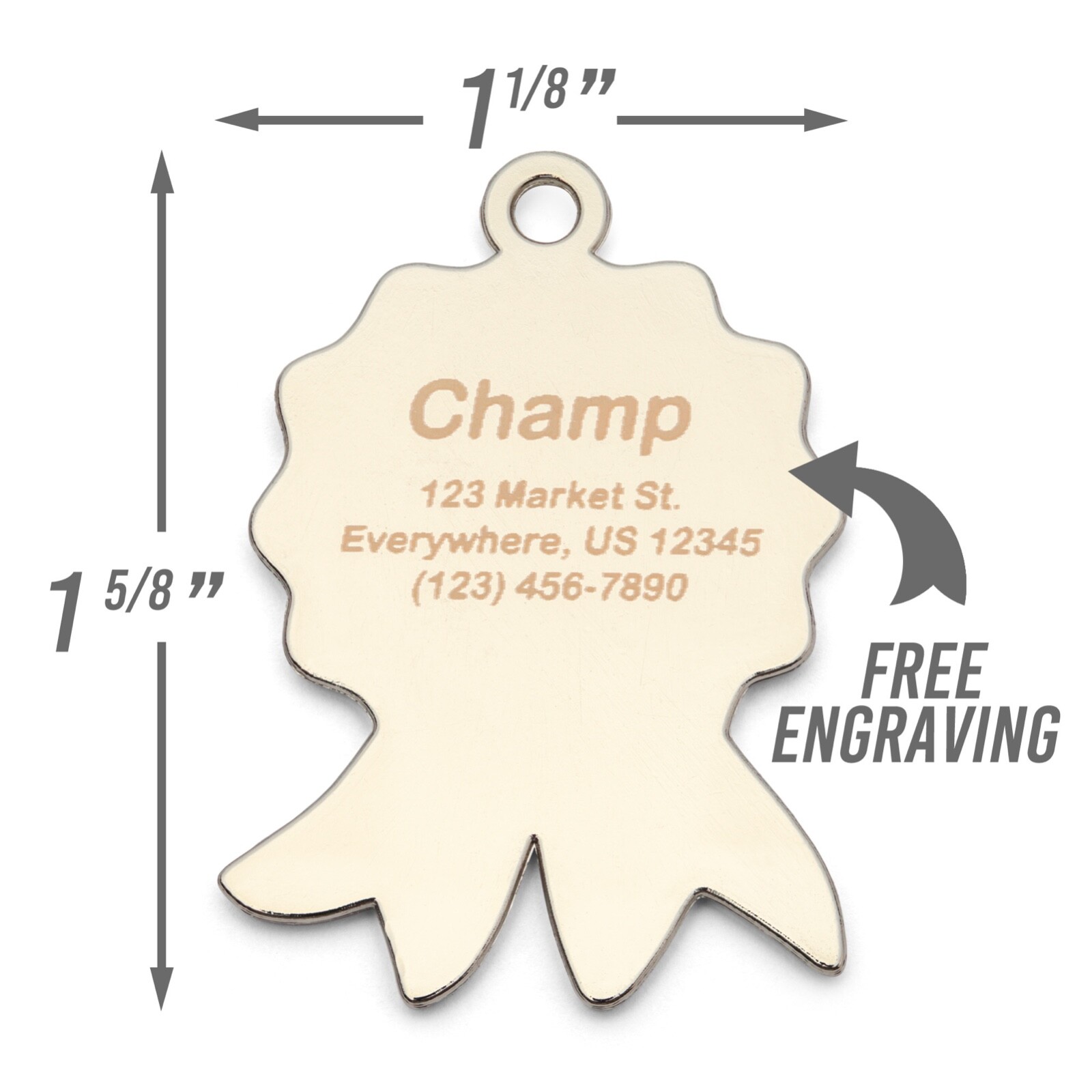 The Goodes Boy Dog Tag, Award Ribbon Pet ID Tag, Dog Tags for Dogs, Dog Name Tag