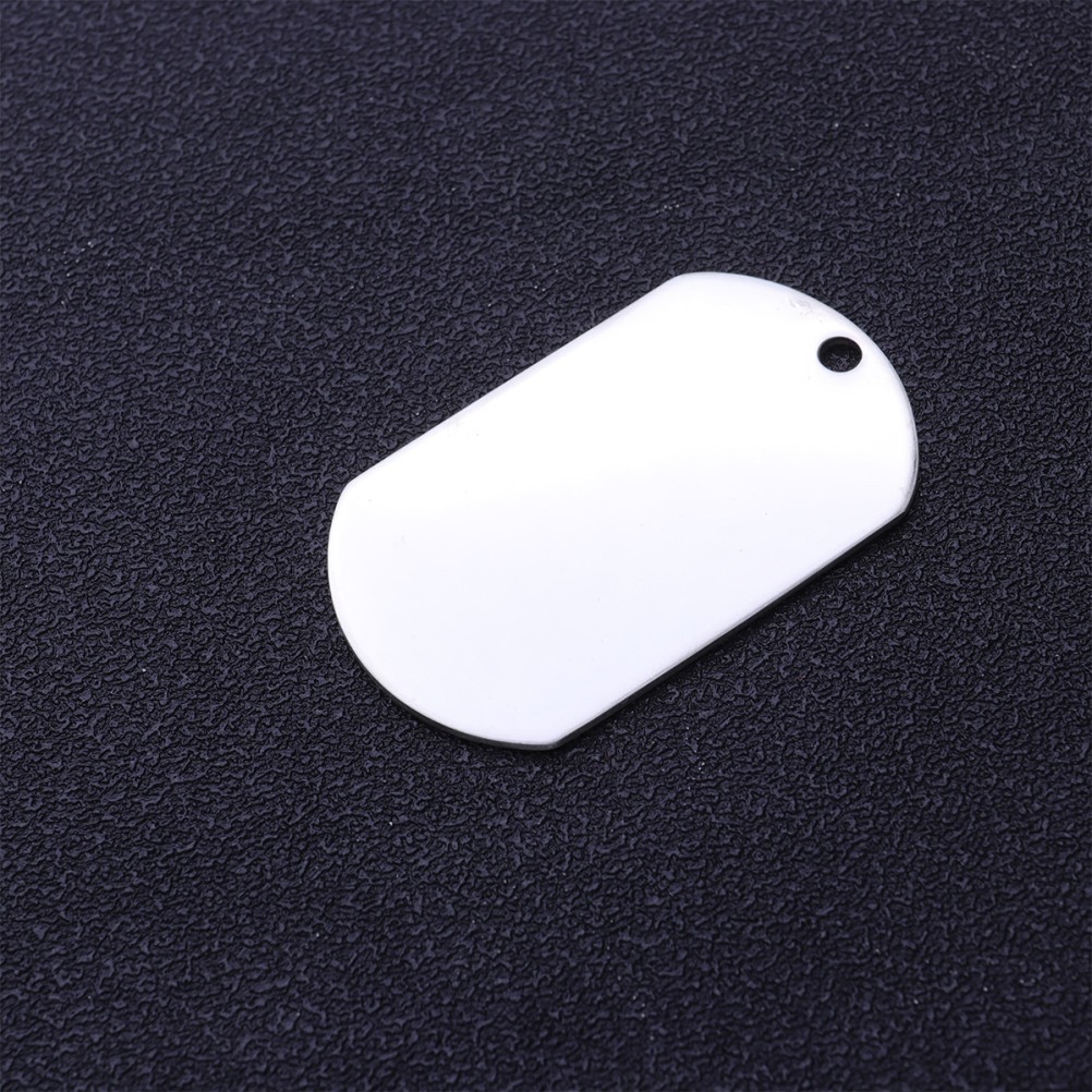 10Pcs Silver Durable Dog Id Hangings Pet Tags Decorative Scratch Resistant