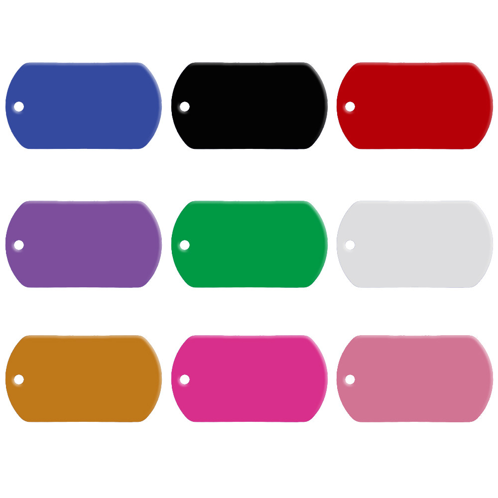 100pcs Aluminum Alloy Dog Tag Bulk Cat Collar ID Tag Disc Blank Identity Dog Tag