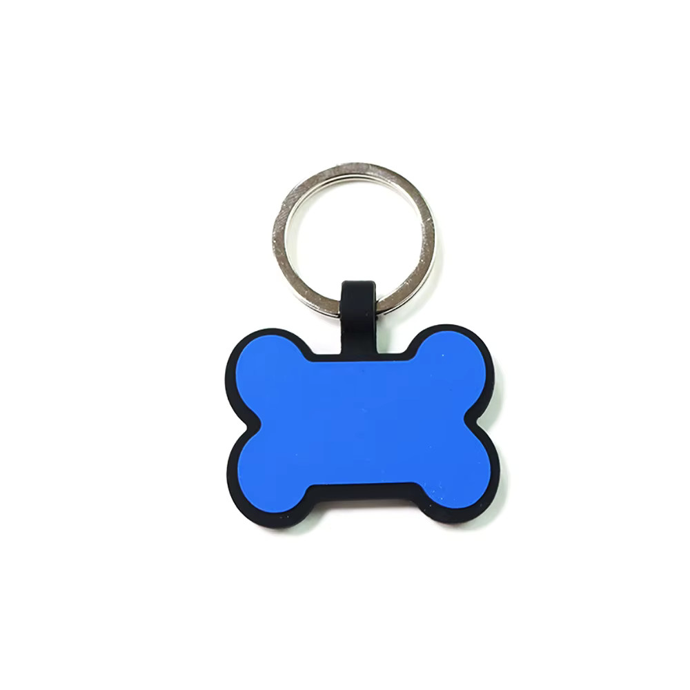 Personalized Bone Silicone Dog Tag Engraved Custom Pet Tags Pet ID Card for Dog