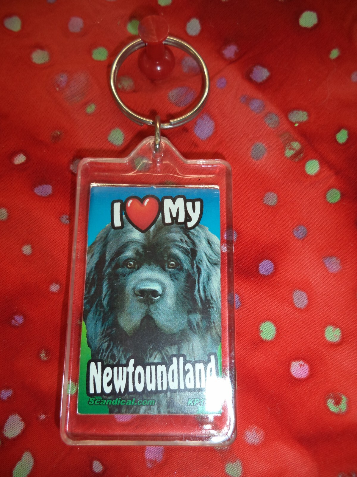 SCANDIAL PET KEY CHAINS – DOUBLE SIDED – I LOVE MY __DOG__ YOU PICK BREED! #4