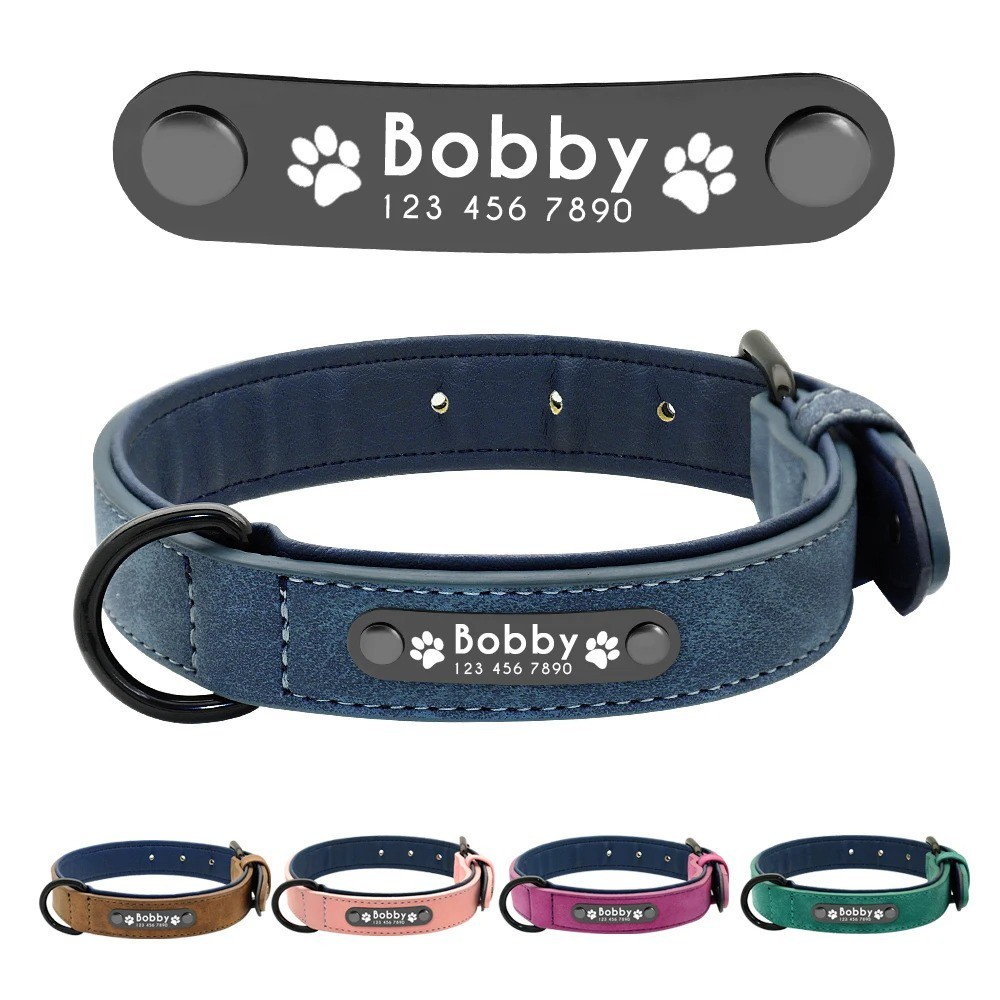 Personalized Name ID Tags Dog Collars