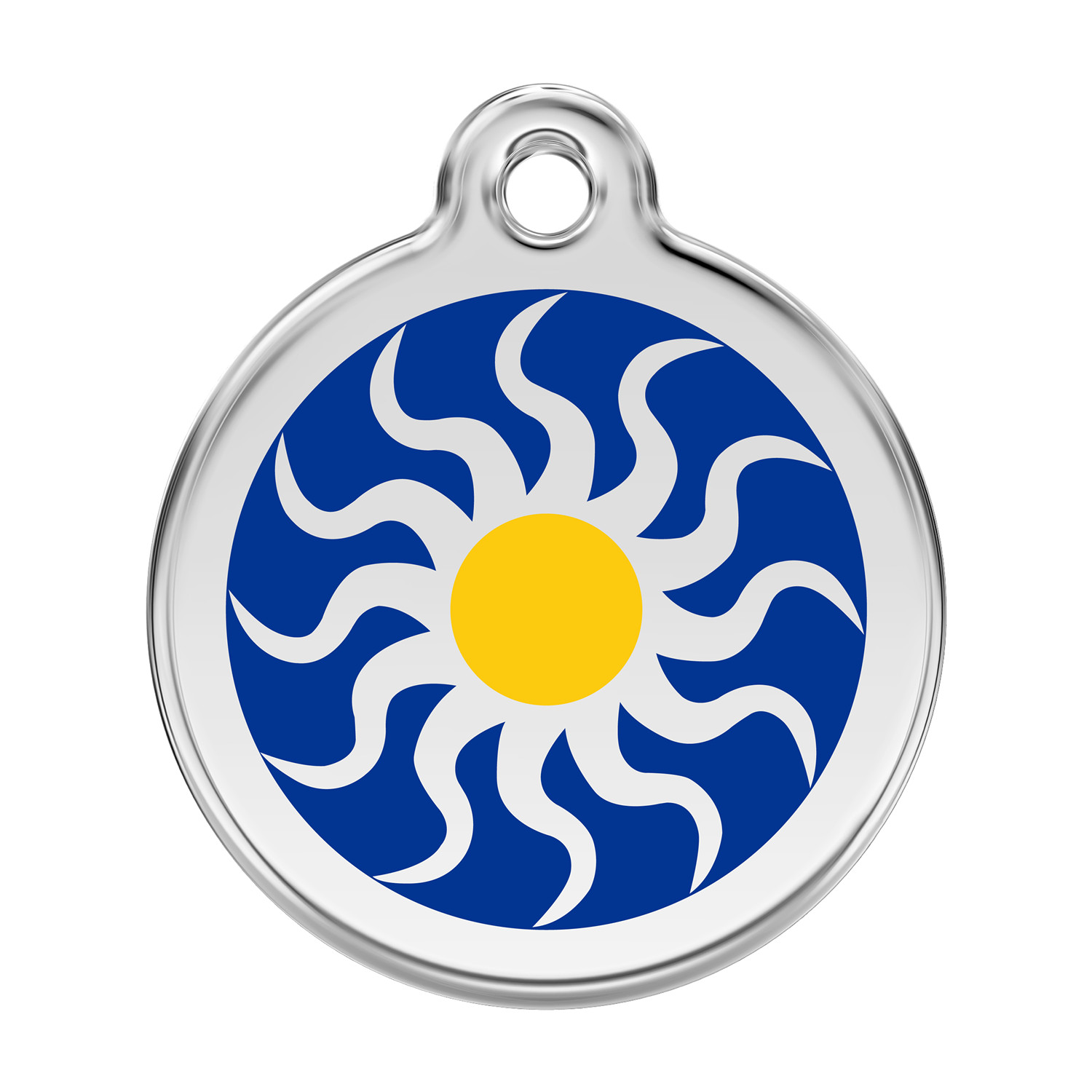 Tribal Sun Dog Cat Pet ID Tag Charm Personalized Red Dingo Lifetime Guarantee