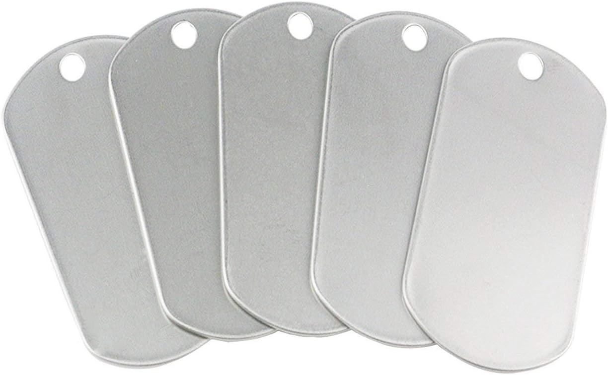 Bulk Stainless Steel Blank Dog Tags – 100 Pack for Personalized Gifts & Decor