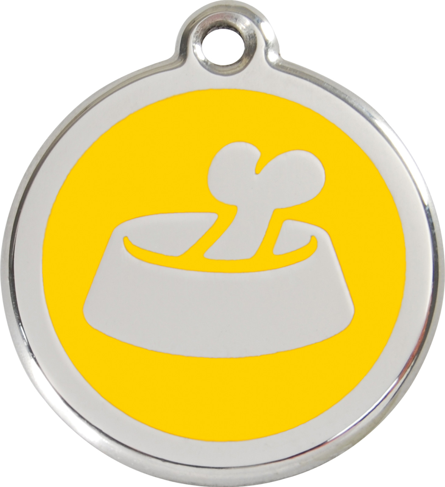 Steel Red Dingo Bowl Bone ID Dog Tag Black Purple Blue Green Yellow Red Pink