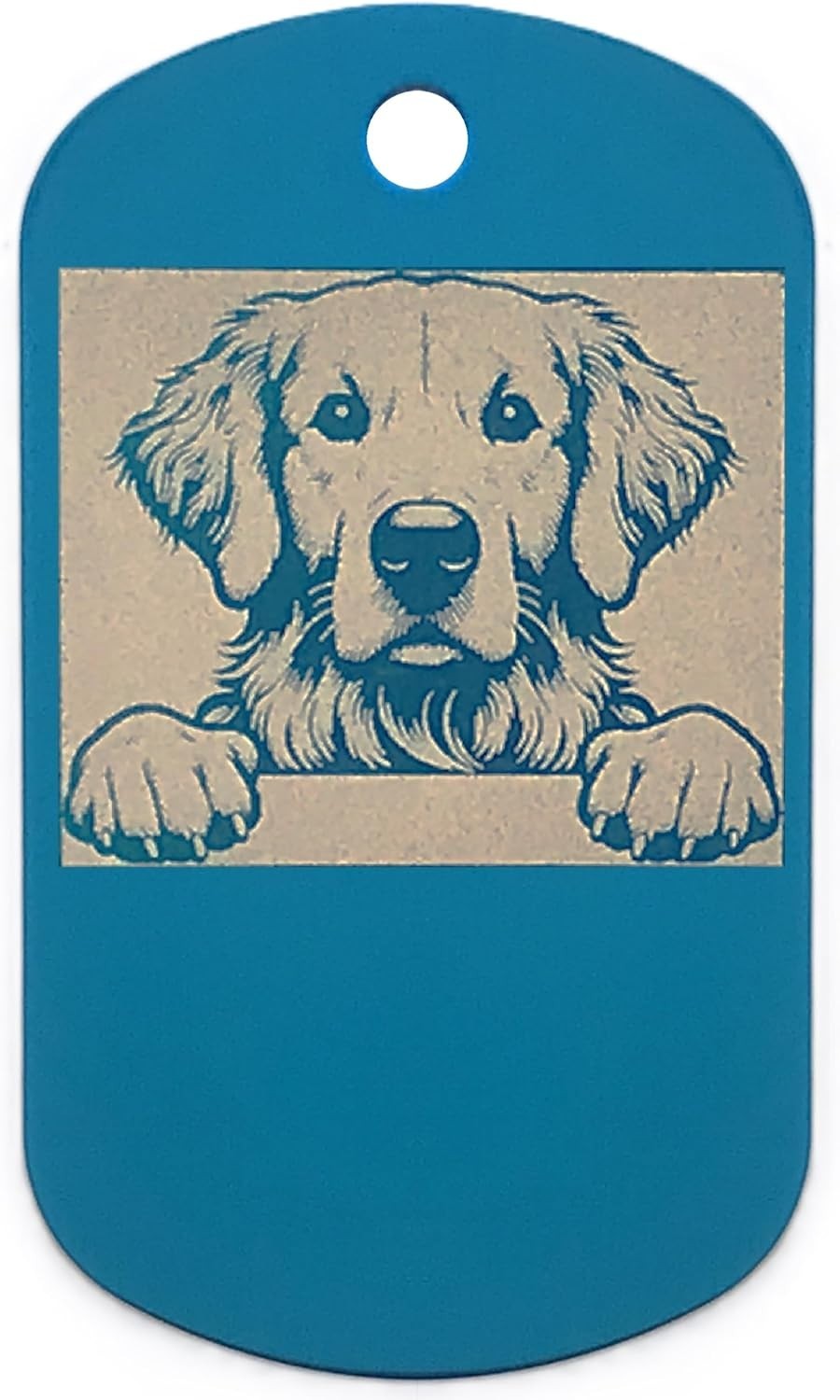 Military Style Personalized Golden Retriever Dog Name Tag -ID Tag for Pet Collar