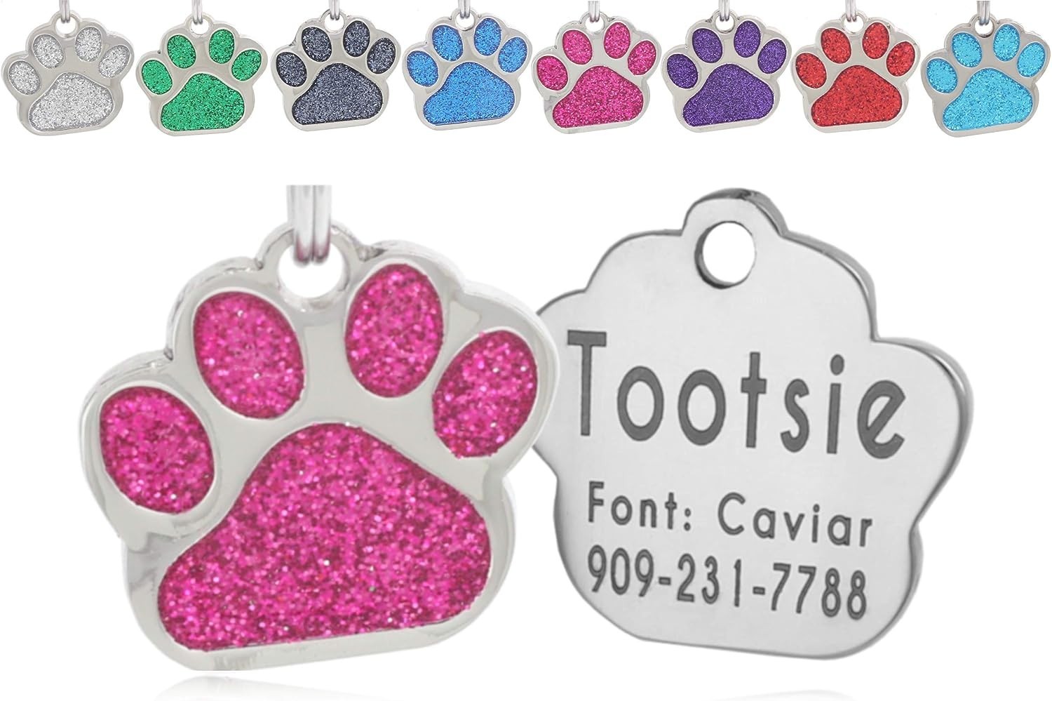 Personalized Pet ID Tag Dog Tag Cat Tag Custom Cat Tag Easy to Read Pet Tag free