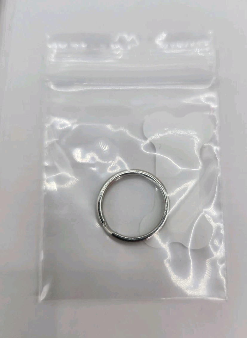Dog Tag Works Custom Gun Metal & Blue Bone Engravable New Pet Collar Charm