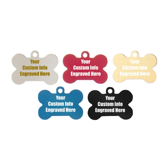 Vet Recommended Custom Personalize Engraved Bone Shaped Pet Dog Cat ID Tag NEW