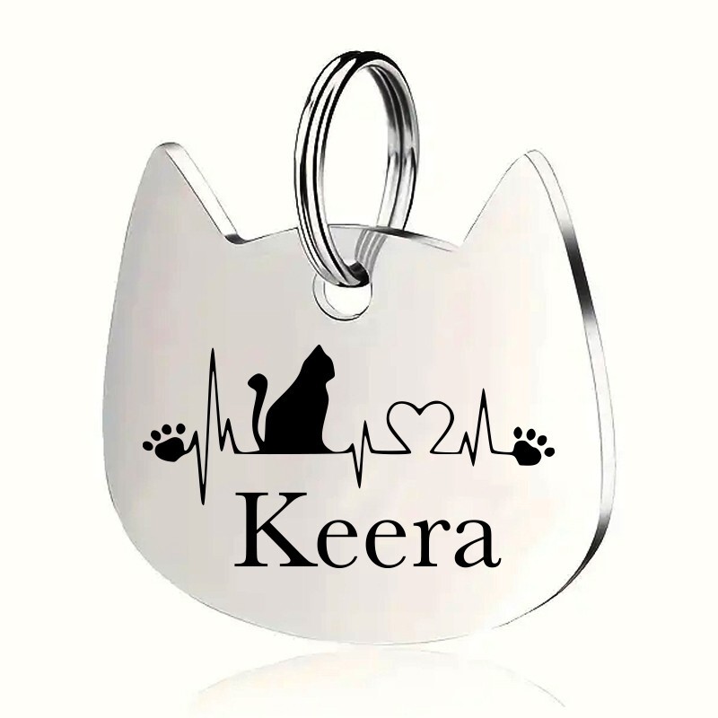 Double-Sided Pet Tag, Custom Engraved Dog Cat ID | USA Made