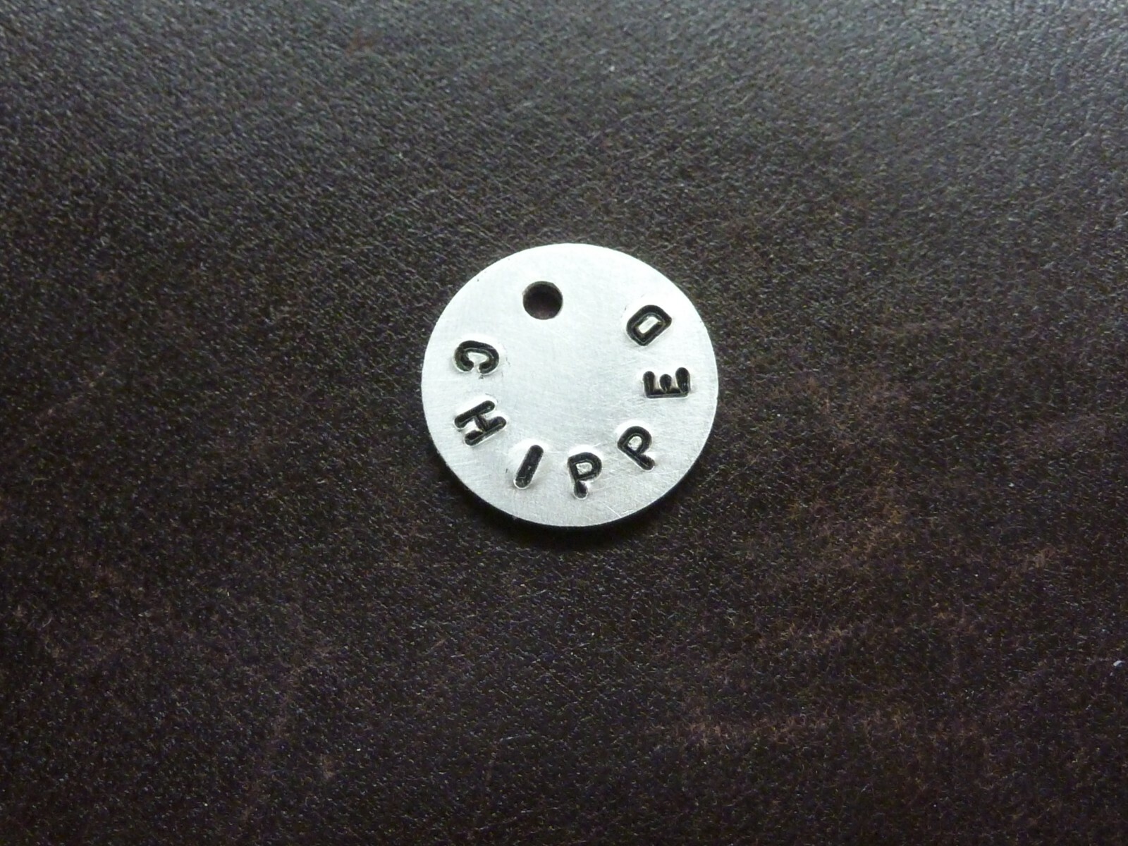 PET TAG – Custom Hand Stamped Double Sided Personalized Pet Tag With Bone Charm