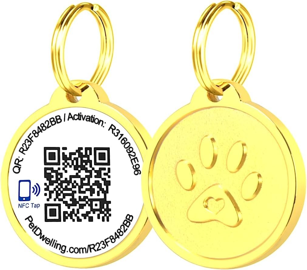 NFC & QR Code Smart ID Tag for Dogs – Easy Scanning, Instant Profile Access, …