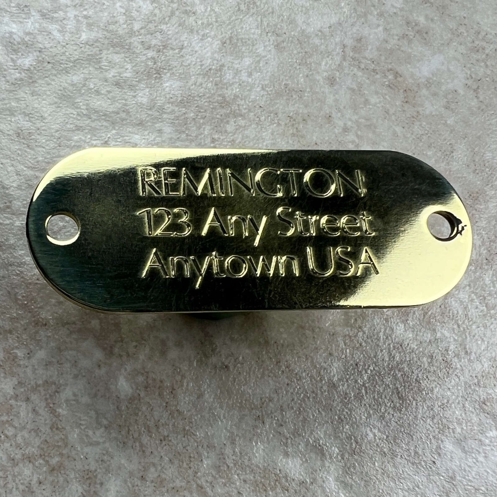 Custom Engraved Dog Tags Personalized Dog Collar ID Tags NAME PLATE BRASS MEDIUM