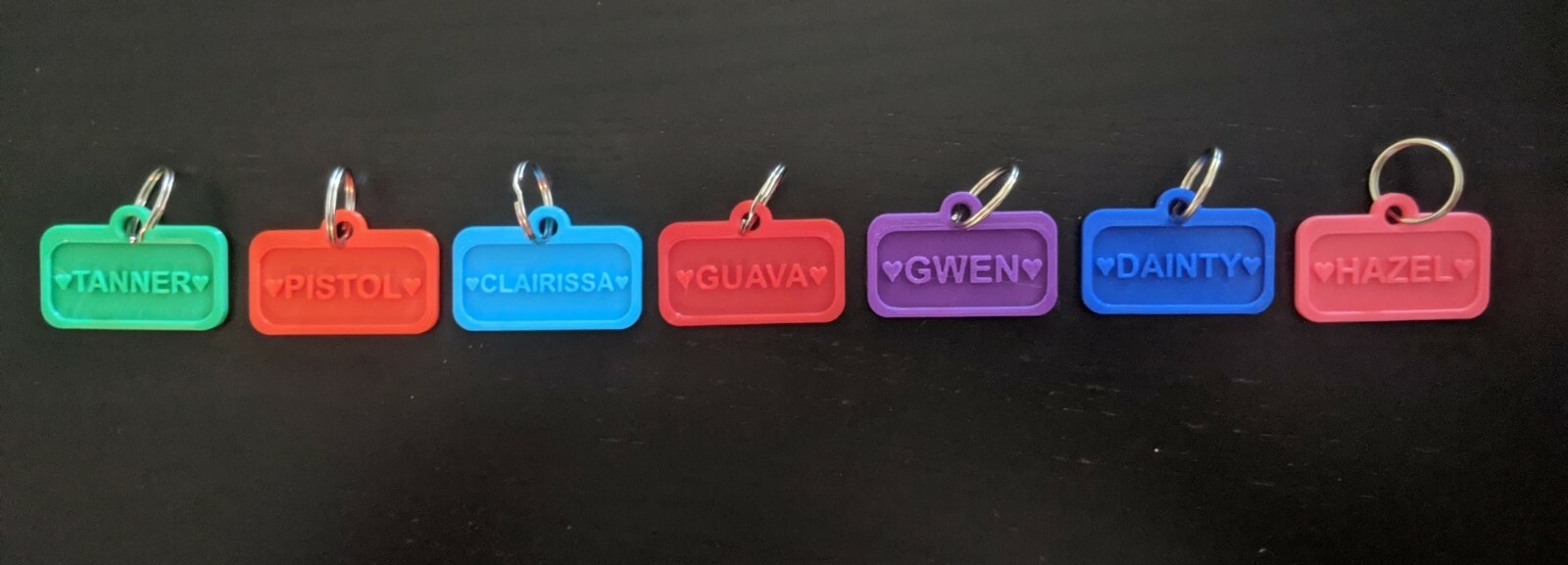 Pet tags non metal. Pet ID tag. Lost and found Keychain. Personalized pet charm.