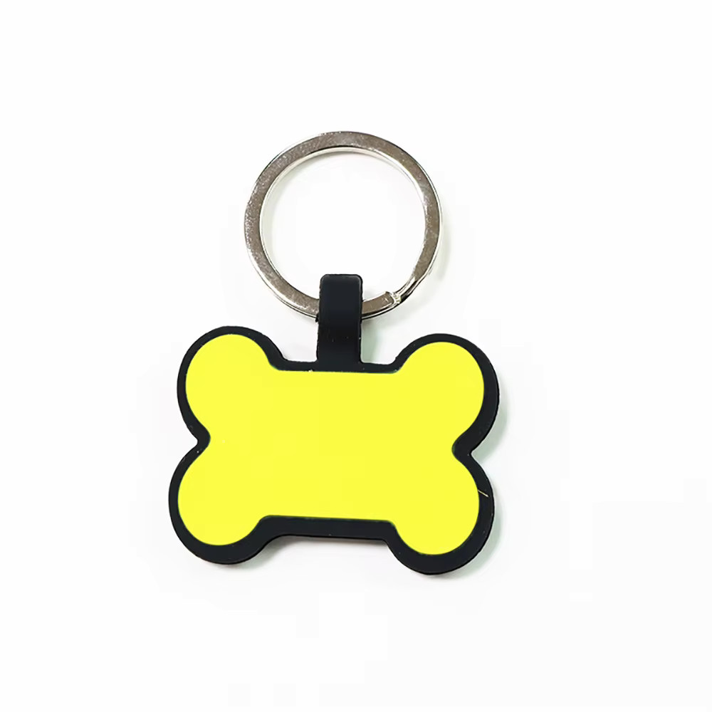 Personalized Bone Silicone Dog Tag Engraved Custom Pet Tags Pet ID Card for Dog