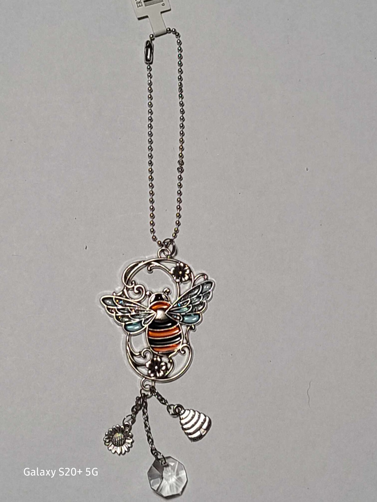 Car Charm -Bee Stain glass look