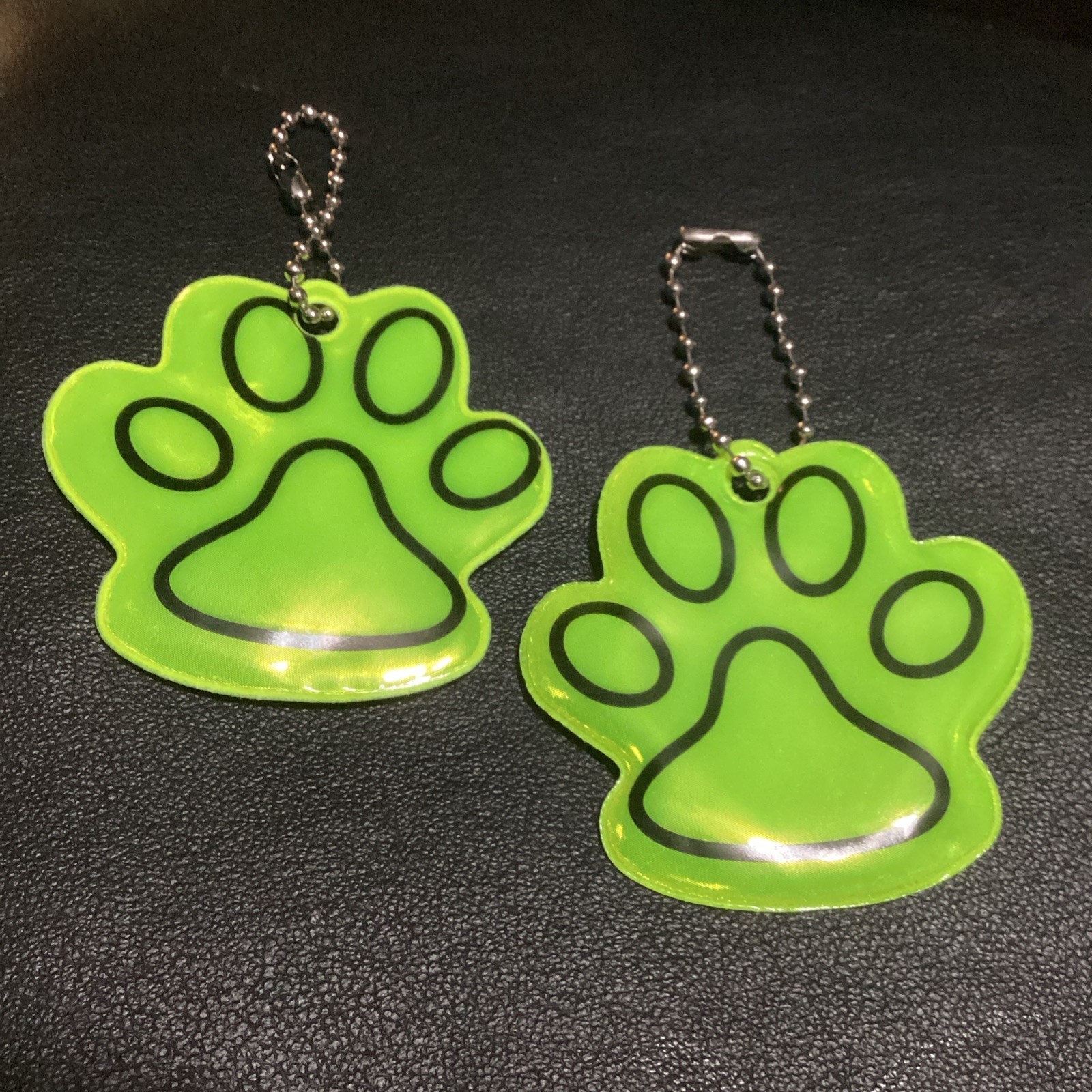 DOG SAFETY Reflectors Yellow Paw – Pet Kid Cat NEW