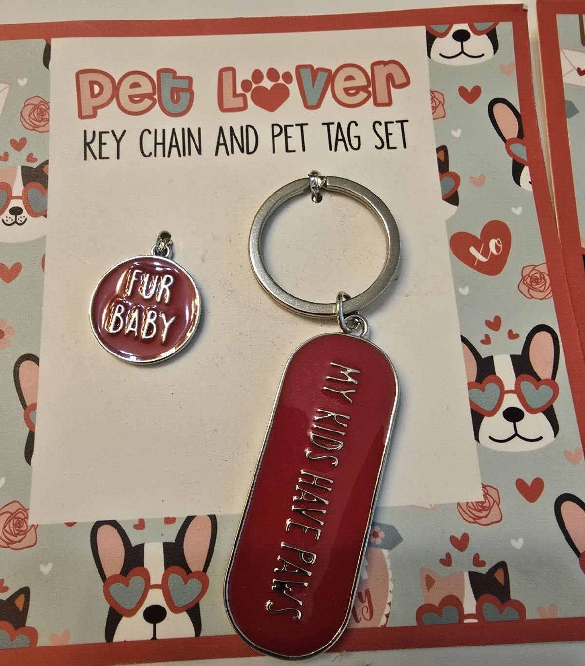 2 – Pet Lover Keychain and Pet Tag